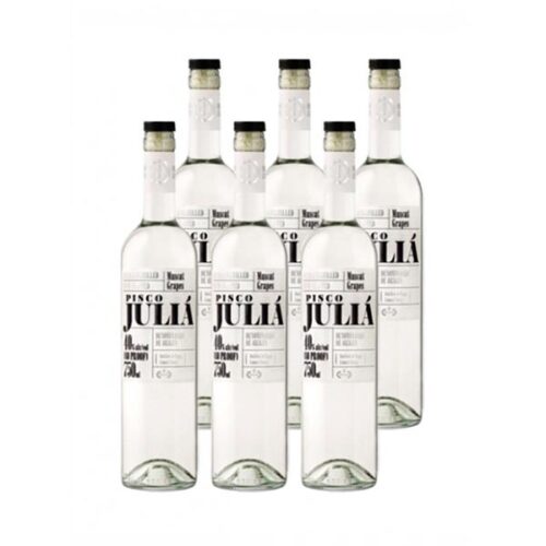 Promoción Pisco Juliá 40° Caja De 6 Unidades