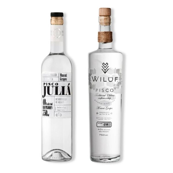 Pack Artesanal Pisco Wilüf 40° + Pisco Juliá 40